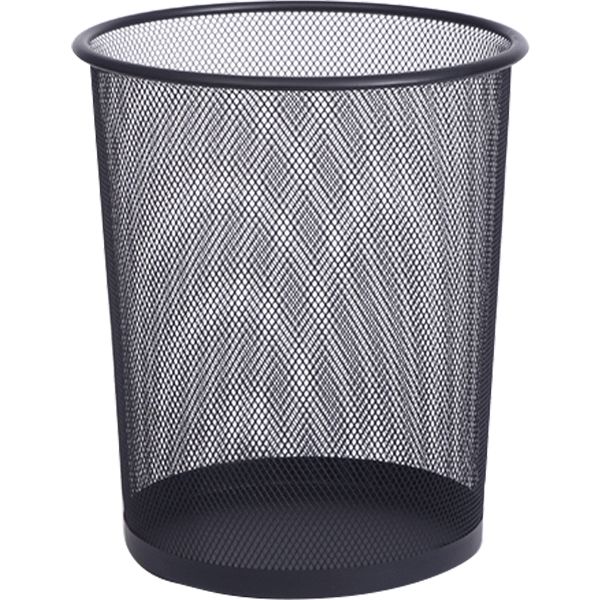 Корзина для бумаг deVENTE, 27*23*19 см, металлическая, сетчатая, круглой формы, цвет: черный 