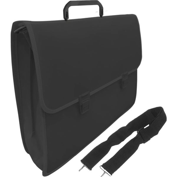 Папка-портфель А3, 2 отд., PP 600 мкм, 2 замка-защелки, deVENTE_черная