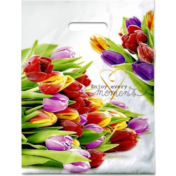 Пакет с вырубной ручкой, 31*40 см, полиэтилен 60 мкм, Этюд