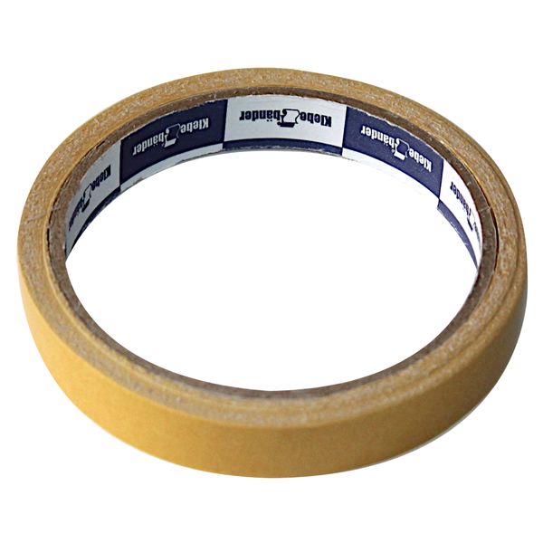 Лента клейкая 2-сторонняя, 12 мм * 10 м, 160 мкм, РР основа, картон. втулка, Klebebande
