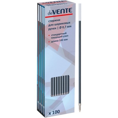 Стержень шариковый синий, 142 мм, 0.7 мм, deVENTE