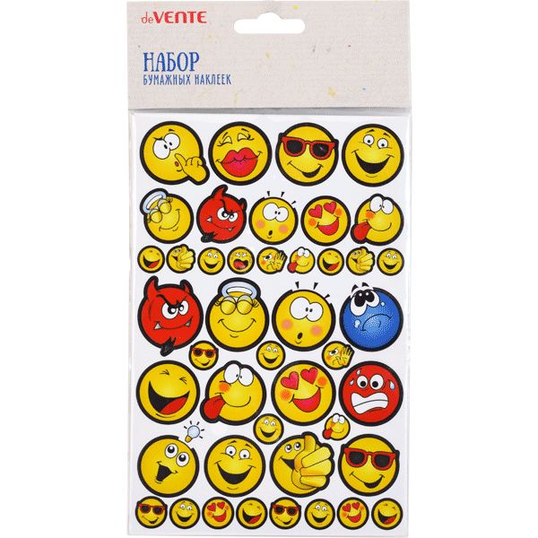 Наклейки для творчества deVENTE Emotions, бумага, 125*195 мм (6 л.)