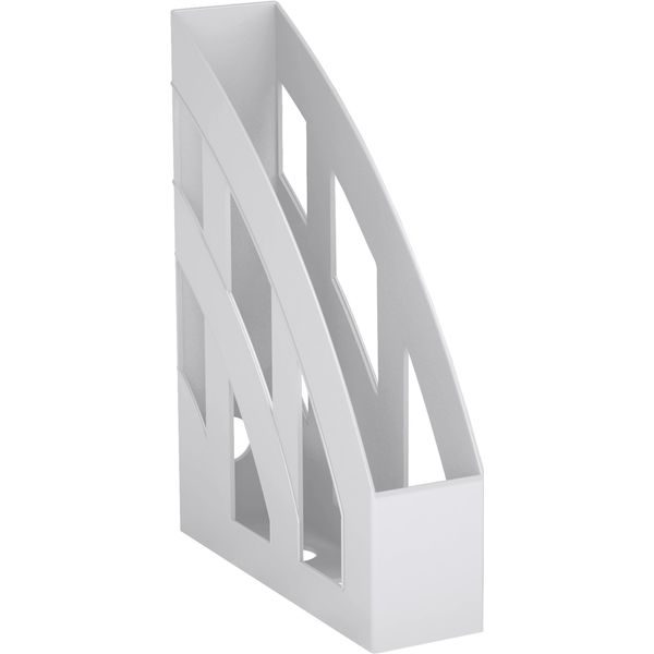 Лоток для бумаг вертикальный, 1 секция (75 мм), пластик., серый, ErichKrause Office Classic