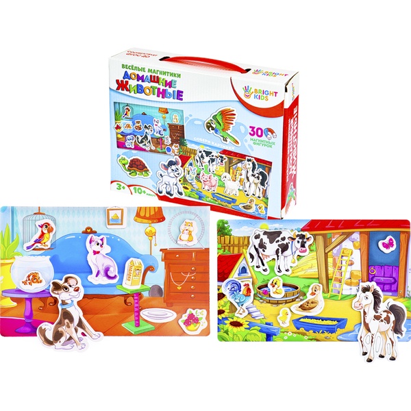 Игра магнитная. Домашние животные, 3+ Игра магнитная. Домашние животные, 3+