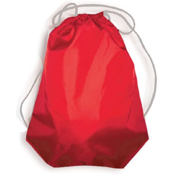 Сумка для сменной обуви ПЧЕЛКА, 42*34 см, серебристый шнурок, красная