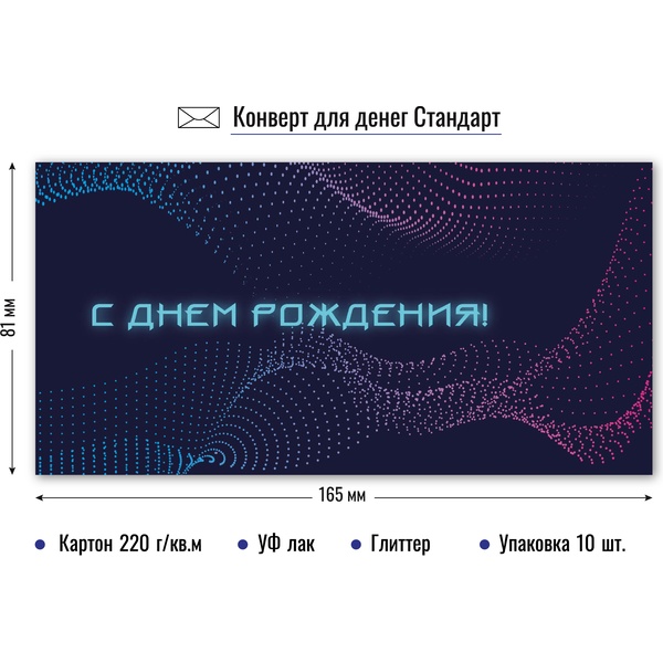 Конверт для денег С Днём рождения! Конверт для денег С Днём рождения!