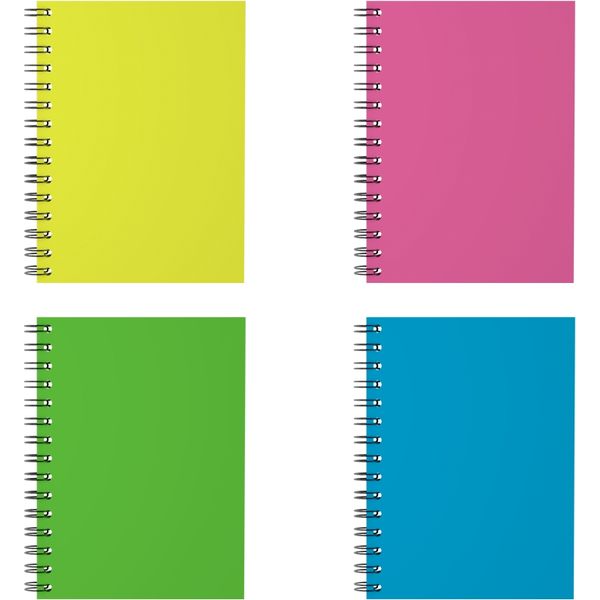 Тетрадь А5, клетка, 120 л., на гребне, 60 г/м², обл.7БЦ, ErichKrause Neon_4 дизайна