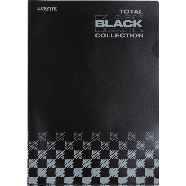 Папка-уголок А4, PP 180 мкм, непрозр., deVENTE Total Black
