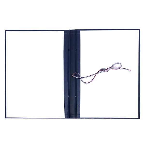 Папка "Выпускная квалификационная работа на ст. бакалавра", А4, планка 3 отв./сутаж, бумвинил, синяя, Канцбург (без листов),Акция!