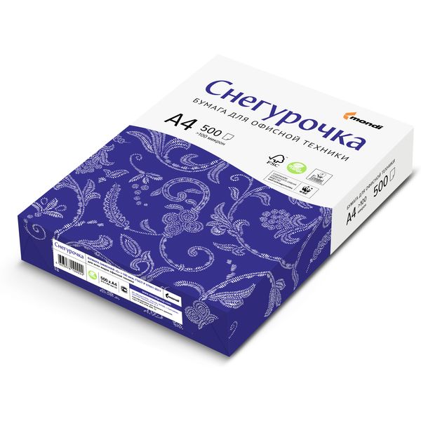 Бумага СНЕГУРОЧКА А4, 500 л., 80 г/м2, белизна СIE 146%, класс C Бумага СНЕГУРОЧКА А4, 500 л., 80 г/м2, белизна СIE 146%, класс C