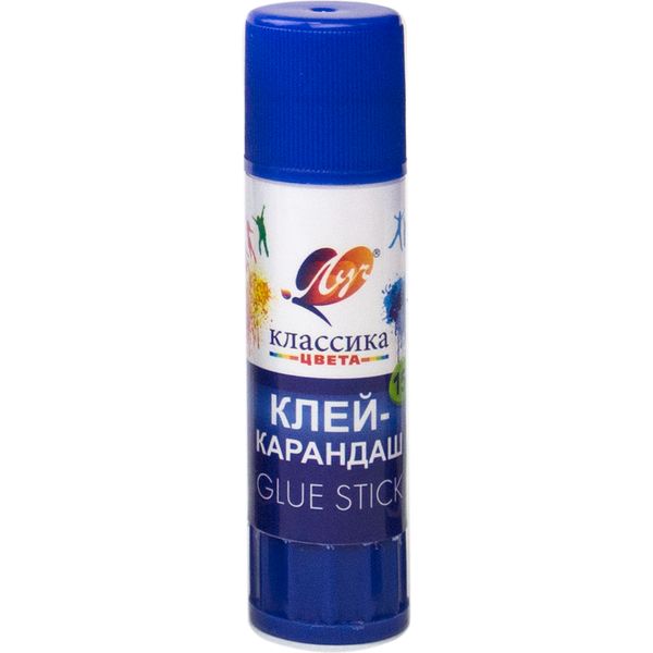 Клей-карандаш 15 г, PVP основа, ЛУЧ Классика цвета