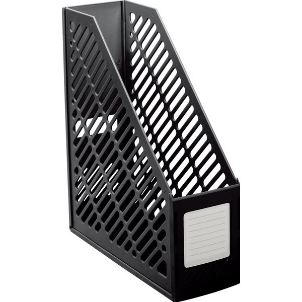 Лоток для бумаг вертикальный, 1 секция (90 мм), пластик., сборно-разборн., черный, ErichKrause Classic