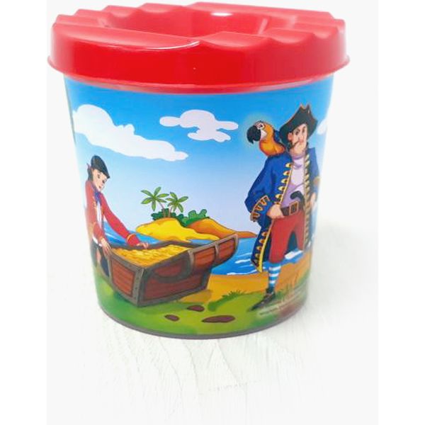 Стакан-непроливайка одинарный, принт. корпус, цв. крышка, Prof-Press Пираты