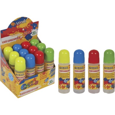 Клей канцелярский deVENTE Cosmo 30 мл, на водной основе, флакон-карандаш с аппликатором Клей канцелярский deVENTE Cosmo 30 мл, на водной основе, флакон-карандаш с аппликатором