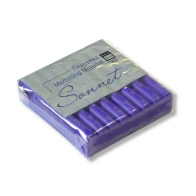 Пластика (полимерная глина) СОНЕТ, запекаемая, 56 г, фиолетовая  Акция!