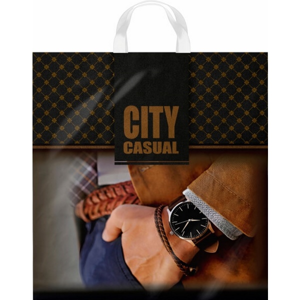 Пакет с петлевой ручкой, 42*40 см, полиэтилен 45 мкм, Эстет