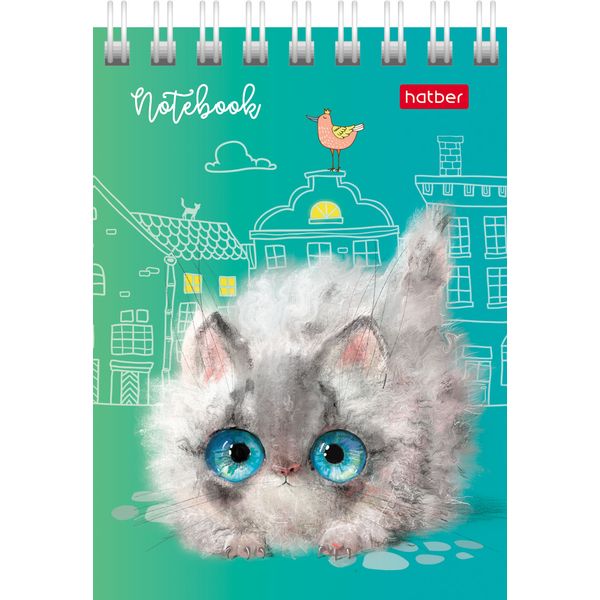 Блокнот на гребне А7, 40 л., клетка, 65 г/м², Hatber Кошарики_6 дизайнов Блокнот на гребне А7, 40 л., клетка, 65 г/м², Hatber Кошарики_6 дизайнов
