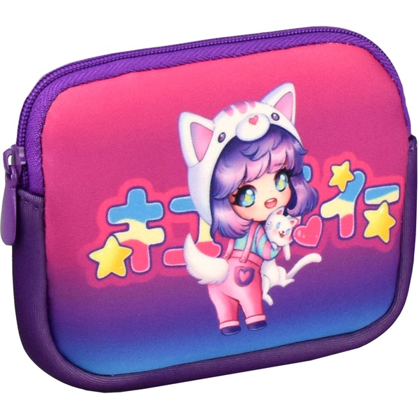 Кошелек детский на молнии, Феникс+ Чиби, 130*95*18 мм, неопрен Акция!