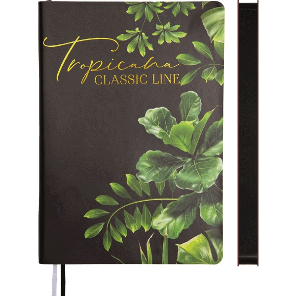 Ежедневник недатированный, А5, 160 л., 70г/м2, инт. перепл., и/к, тисн.ф., цв. срез, deVENTE Tropicana Ежедневник недатированный, А5, 160 л., 70г/м2, инт. перепл., и/к, тисн.ф., цв. срез, deVENTE Tropicana