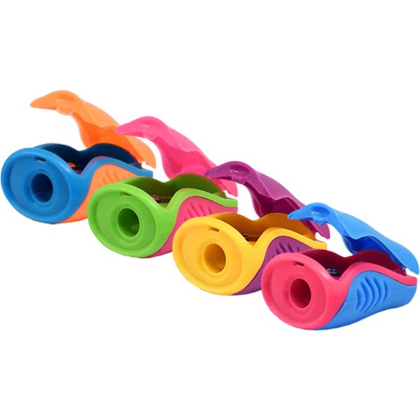 Точилка пластиковая, 1 отв., контейнер, эргогрип, LAMARK_4 дизайна