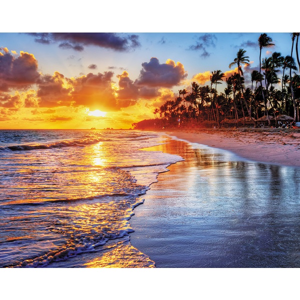 Календарь настенный 3-х блочный 2026 г. Закат, 3 гребня, бегунок, офсет, 295*710 мм