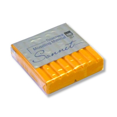 Пластика (полимерная глина) СОНЕТ, запекаемая, 56 г, желтая Акция!