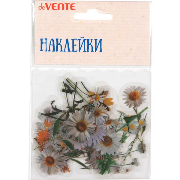 Наклейки для творчества deVENTE Daisies, PVC, 20 шт. (от 20 до 60 мм)