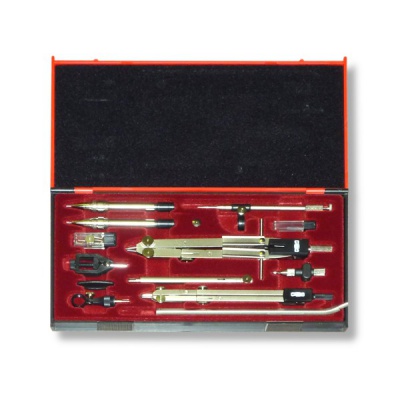 Готовальня KOH-I-NOOR 14 предметов, в пласт. пенале с ложементом (профессиональный) Акция!