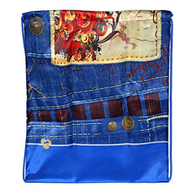 Сумка для сменной обуви ПЧЕЛКА Джинс, 42*34 см  Акция!