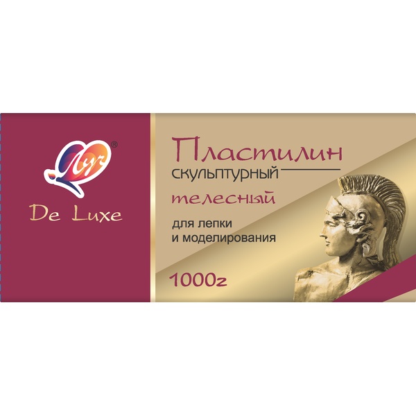 Пластилин скульптурный ЛУЧ De Luxe, телесный, 1000 г, в и/уп. Пластилин скульптурный ЛУЧ De Luxe, телесный, 1000 г, в и/уп.