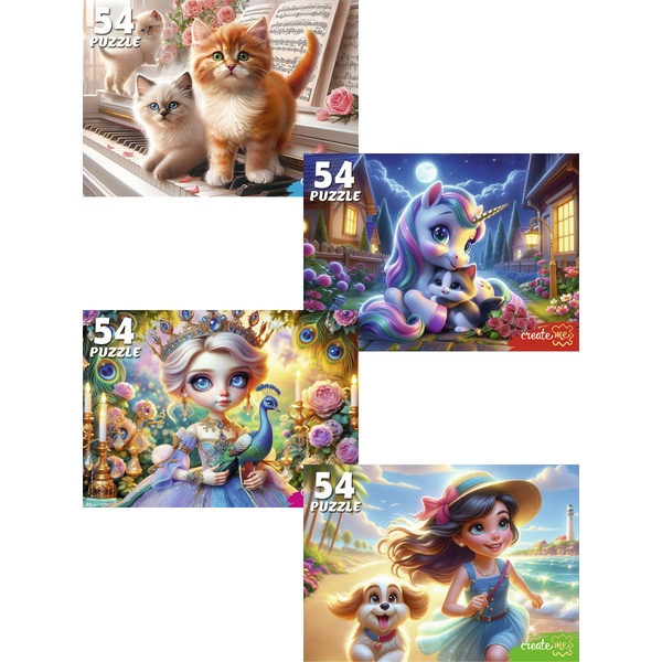 Пазл 54 элемента ЛЮБИМЫЕ ПАЗЛЫ ДЛЯ ДЕВОЧЕК