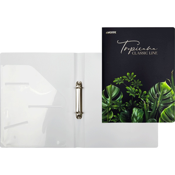 Папка на 2-х кольцах, А4, PP 650 мкм, "песок", 30 мм, внутр. карман, deVENTE Tropicana 