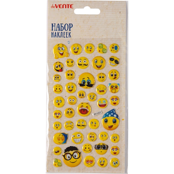 Паф-стикеры (объемные) deVENTE Emoji_1, 90*160 мм