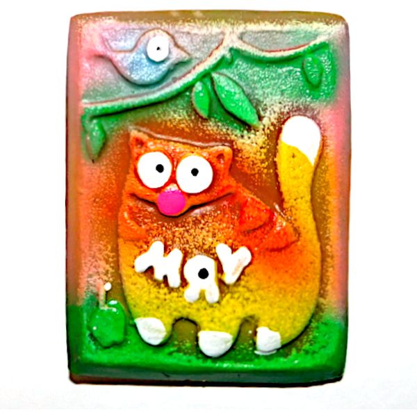 Магнит сувенирный "Мяу", керамический 