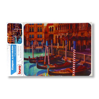 Коврик для мыши Buro Венеция, 230*180*2 мм, PVC/губчатая резина  Акция!