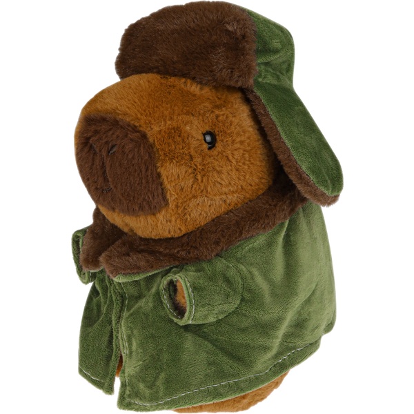 Игрушка мягкая Капибара в ушанке, 20*22 см    Акция!