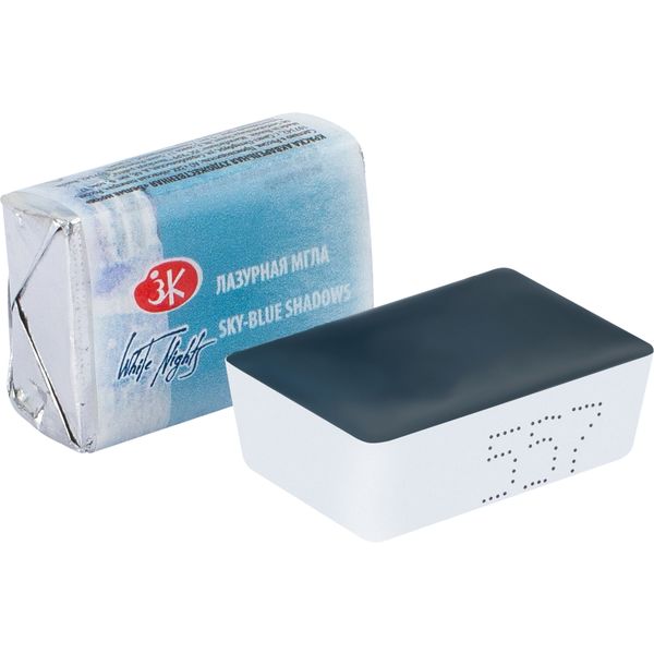 Краска акварельная БЕЛЫЕ НОЧИ, лазурная мгла (G), кювета 2.5 мл Акция!