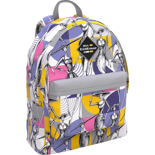 Рюкзак универсальный ErichKrause EasyLine 17L_Fashion Sketch, 39*29*13 см, 290 г, 1 отд., 1 карман Рюкзак универсальный ErichKrause EasyLine 17L_Fashion Sketch, 39*29*13 см, 290 г, 1 отд., 1 карман