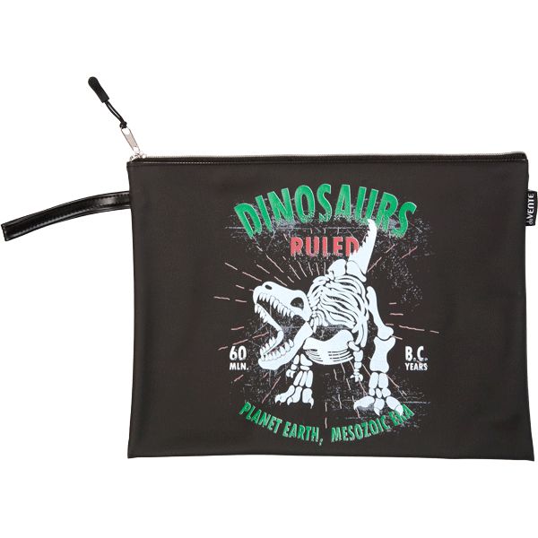 Папка А4 на молнии, 1 отд., силиконовая, ручка-петля, deVENTE T-Rex