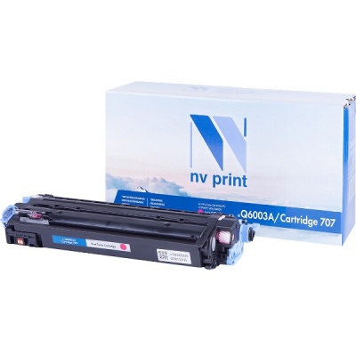 Картридж NVP совместимый HP Q6003A / Canon 707 Magenta для LaserJet Color 1600 / 2600n / 2605 / 2605