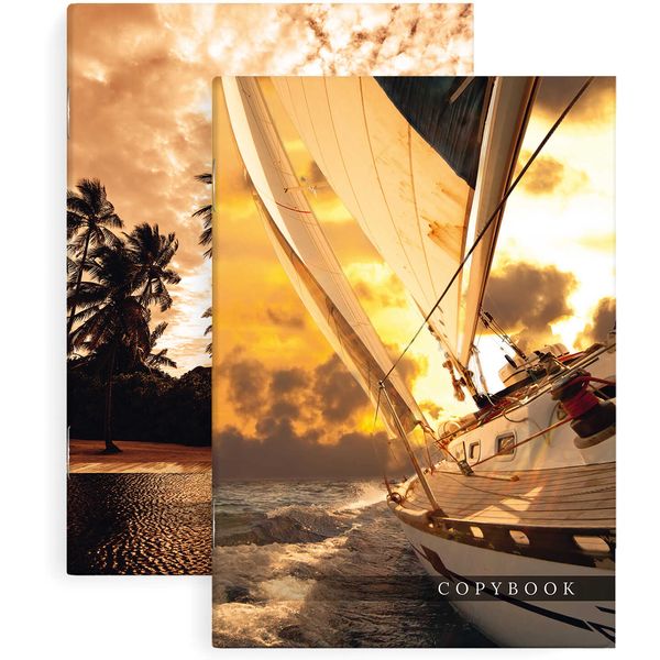 Тетрадь А4, клетка, 80 л., на скобе, 65 г/м², 2-ая обложка, уф-лак, ФЕНИКС+ Морской круиз Акция!