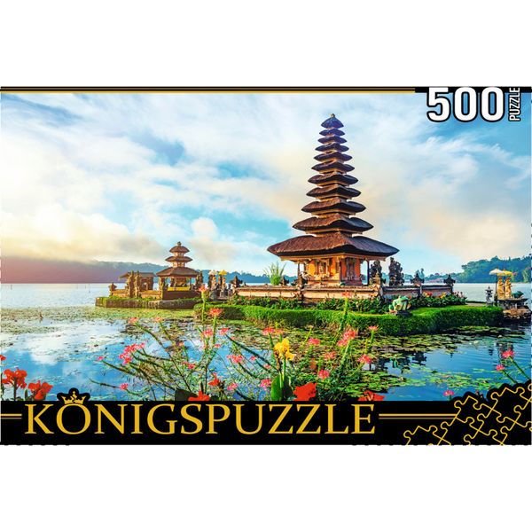 Пазл 500 элементов. Konigspuzzle Индонезия._Храм Пура Улун Дану, 480*340 мм Акция!