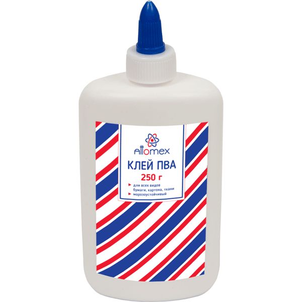 Клей ПВА, 250 г, дозатор, Attomex
