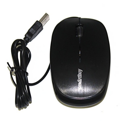 Мышь проводная оптическая Smartbuy ONE 214-K, USB, черная