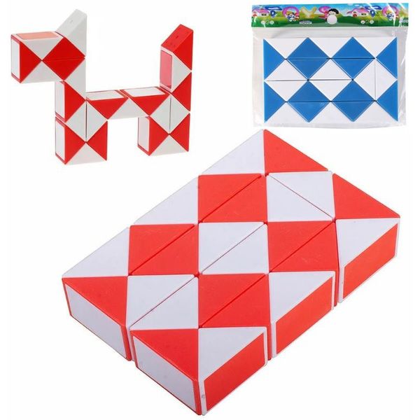 Головоломка Змейка Рубика, 24 детали, в п/п