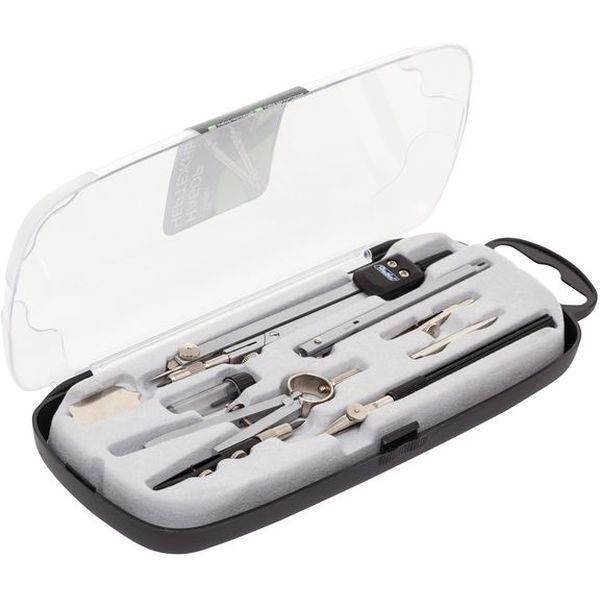 Готовальня Hatber 8 предметов, в пласт. пенале (для школьников и студентов) Акция!