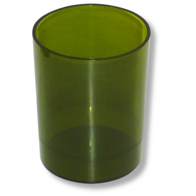 Органайзер для канцелярии (стакан) СТАММ Сочный офис, пластиковый, цилиндрический, микс 4 цвета