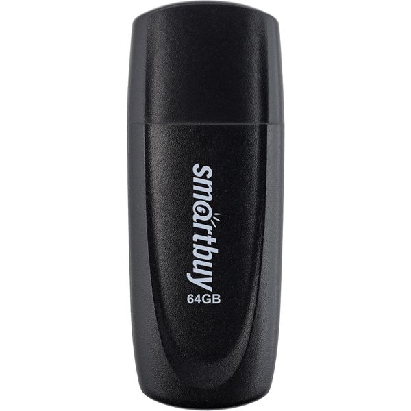 Флеш-накопитель USB 2.0, 64 ГБ, Smartbuy Scout_черный Флеш-накопитель USB 2.0, 64 ГБ, Smartbuy Scout_черный