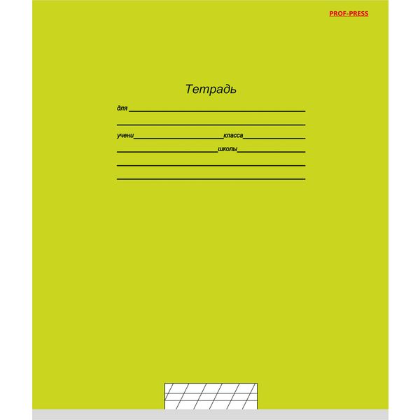 Тетрадь А5, косая линия, 12 л., на скобе, 60 г/м², мел. обл., Prof-Press Учусь на отлично-2_5 дизайнов