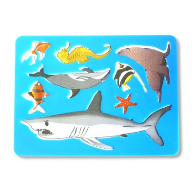 Трафарет-раскраска МОРСКИЕ ОБИТАТЕЛИ Акция!